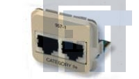 406957-4 Модульные соединители / соединители Ethernet ACO INSERT SHLD DUAL EIA T568A