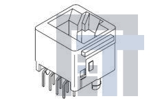 42878-1001 Модульные соединители / соединители Ethernet MODJK 062 VER LOPR W/MT EAR AU 8/10