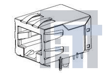 43202-8927 Модульные соединители / соединители Ethernet PCB RA 8/8 RJ-45 JCK Low Profile