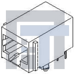 43249-6001 Модульные соединители / соединители Ethernet MODJACK RA LOPRO FLUSH 50 SAU 6/6