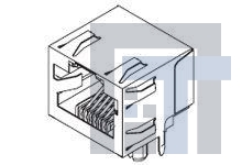 43860-0001 Модульные соединители / соединители Ethernet RA 8/8 INVERTED RJ45 low profile