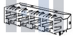 44150-0001 Модульные соединители / соединители Ethernet MODJACK RA FLGLS CAT5 PTH 2PRT UNSHLD