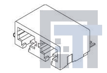 44193-0018 Модульные соединители / соединители Ethernet Modjact Dual Port w w/Nails 15 SAu 6/2