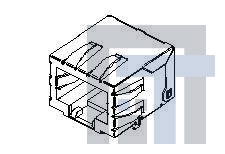 44282-0001 Модульные соединители / соединители Ethernet 8/8CKT FLUSH SMT SHI SHIELD MOD JK 595PLT