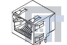 44380-0004 Модульные соединители / соединители Ethernet Inverted ModJack /sh hield PCI Comp. 8/8