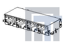 44560-0022 Модульные соединители / соединители Ethernet MODJACK RA CAT5 PTH SHIELDED