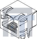 44620-0001 Модульные соединители / соединители Ethernet RA 8/8 INVERTED RJ45 low profile