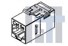 48253-0001 Модульные соединители / соединители Ethernet Cat.5E Shielded In-L ine Coupler Conn L/F