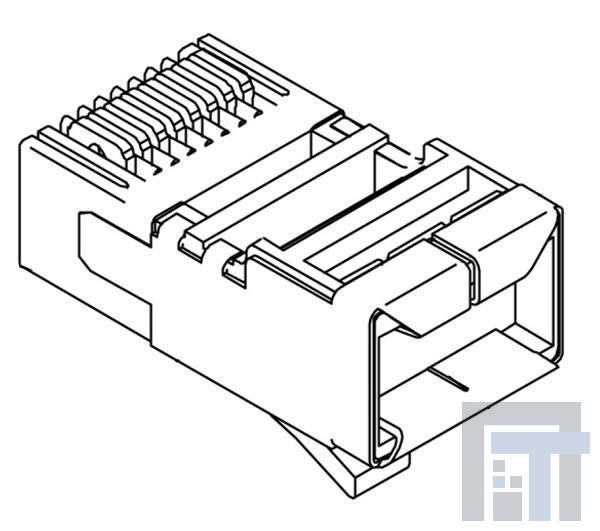 5-569452-2 Модульные соединители / соединители Ethernet MJPLUG 4P ROUND SLD AWG24-26