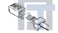 554603-2 Модульные соединители / соединители Ethernet MJPLUG KIT 6P W/RND C ADAPTER