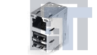 6620000-4 Модульные соединители / соединители Ethernet RJ45/DUAL USB MAG45 GIGABIT URX 10PIN G