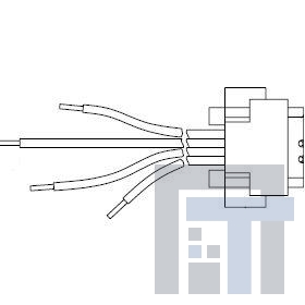 76361-014 Модульные соединители / соединители Ethernet 4P 27AWG FEMALE CABLE ASSEMBLY