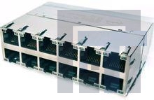 85719-0101 Модульные соединители / соединители Ethernet HYPERJACK 1000 POE+ PSE ICM 2X6 W/ LEDS