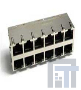 85728-1003 Модульные соединители / соединители Ethernet GIGABIT MAGJACK 2X6 LEDs GRN YW