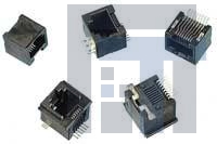 87545-4111CLF Модульные соединители / соединители Ethernet Cat 3 Single 6P Surface Mt Mod Jack