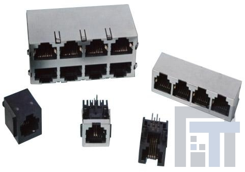 A00-108-622-450 Модульные соединители / соединители Ethernet 1X1 VERTICAL SHIELDED