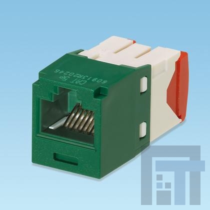 CJ5E88TGGR-24 Модульные соединители / соединители Ethernet Mini-Com Mod Cat 5e UTP 8 pos 8 wi