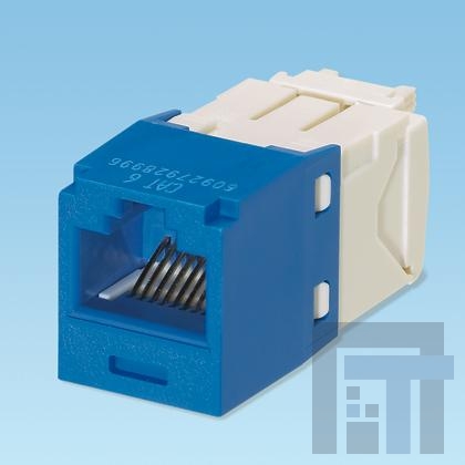 CJ688TGBU Модульные соединители / соединители Ethernet CAT6 MINIMODULE UTP 8POS/8WIRE