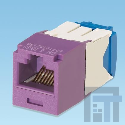 CJ6X88TGVL Модульные соединители / соединители Ethernet Mini-Com Mod Cat 6A UTP 8 pos 8 wi