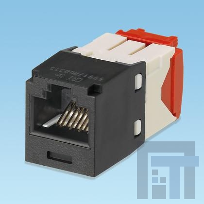 CJA5E88TGBL Модульные соединители / соединители Ethernet Cat 5e UTP 8-pos 8-wire Univ TG Ava