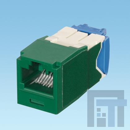 CJK6X88TGGR Модульные соединители / соединители Ethernet Mini-Com Keyed Mod Cat 6A UTP 8 po