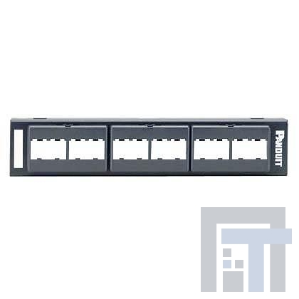 CPP12WBL Модульные соединители / соединители Ethernet Patch Panel 12 Port Black