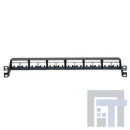 CPPL24WRBLY Модульные соединители / соединители Ethernet Patch Panel 24 Port Recessed Black