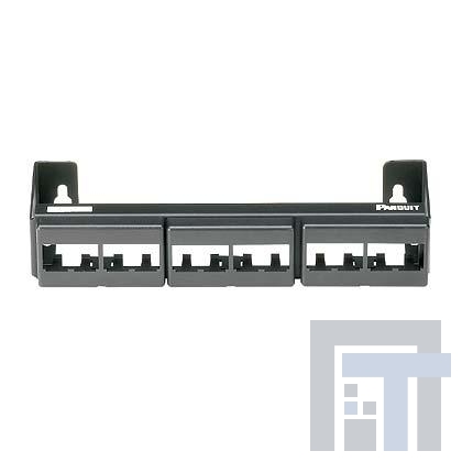 CWPP12WBL Модульные соединители / соединители Ethernet Patch Panel 12 Port Wall Mount Black