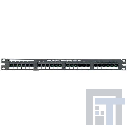 DP24584TV25Y Модульные соединители / соединители Ethernet Ptch Pnl 10/100BASE T2 RJ21 Connec
