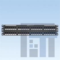 DP48688TGY Модульные соединители / соединители Ethernet Punchdown Patch Panel Cat6 Flat 48 P