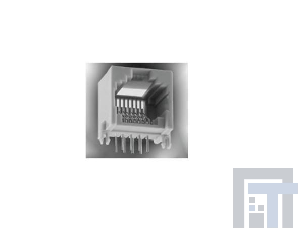 GLX-N-44 Модульные соединители / соединители Ethernet 4P4C R/A PCB GREY LOW PROFILE