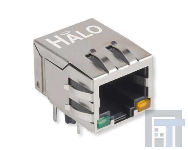 HFJ11-E2450GRP-L12RL Модульные соединители / соединители Ethernet 10/100 1x1 Tab Down RJ45 G/Y LED