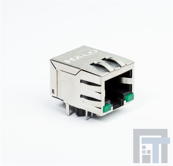 HFJ11-LG1GE-L11RL Модульные соединители / соединители Ethernet CMC 1x1 Tab Down GIGABIT RJ45 G/G LED
