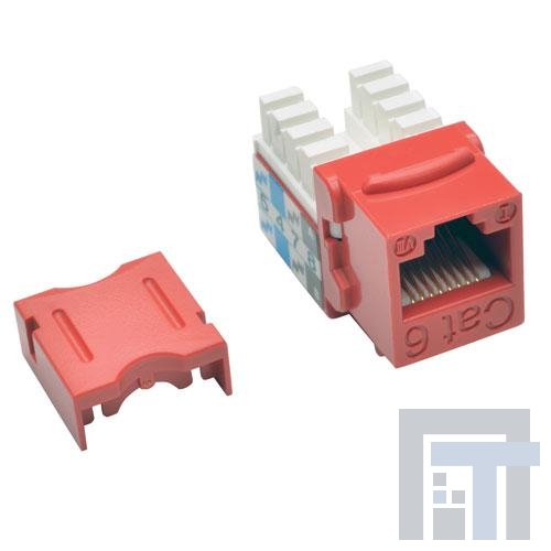 N238-001-RD Модульные соединители / соединители Ethernet CAT6/CAT5E RED 110 STYLE JACK