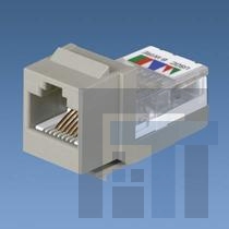 NK366UMBLY Модульные соединители / соединители Ethernet NK 6-position/6-wire USOC Cat 3 leadfr