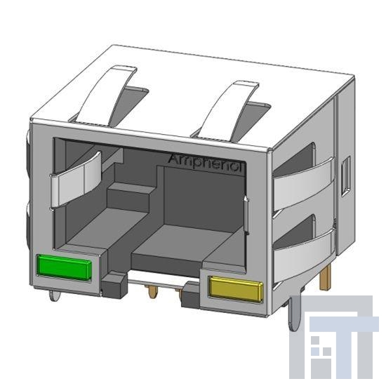 RJE7318800401 Модульные соединители / соединители Ethernet Mod Jack 1 Port 8P8C Shielded Tabs