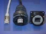 RJF2PEM2G00 Модульные соединители / соединители Ethernet 8-Hole RJ45 Cordset Inline Sq Flange Rec