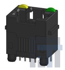 RJHSE-3382 Модульные соединители / соединители Ethernet Blocked Green LED for RJHSE Series