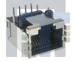 RJULE-42182-01 Модульные соединители / соединители Ethernet 8 contacts;Ultra Low profile;RA TH; RJ45
