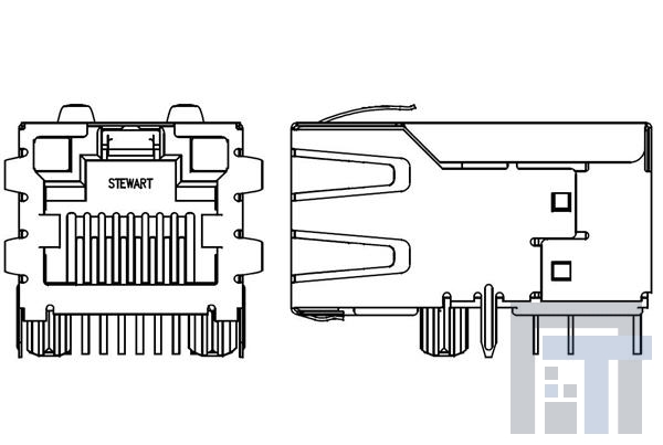 SI-51005-F Модульные соединители / соединители Ethernet RJ45 Connector