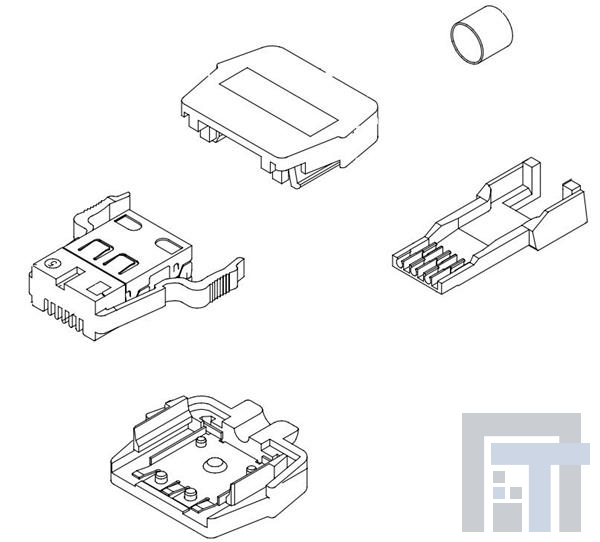 SS-310606-5-5-5 Модульные соединители / соединители Ethernet