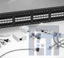 TM23P-8-BT(03) Модульные соединители / соединители Ethernet MOD 8/8 BOOT BLUE