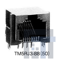 TM5RJ3-88(50) Модульные соединители / соединители Ethernet 8P F MODULAR JACK GRAY