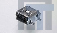 1-1734035-1 USB-коннекторы 5P MINI TYPE B RECPT SMT W/O POSTS