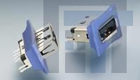 1-1775690-2 USB-коннекторы USB ASSY R/A FLAG W/PBT HSG