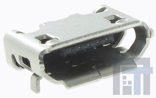 10118193-0001LF USB-коннекторы 5P MICRO USB TYPE B RECEPTACLE W/ PEGS