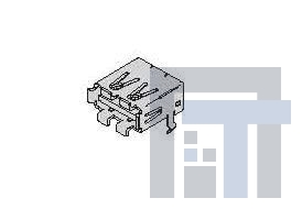 154-2742-E USB-коннекторы A TYPE 4P WHITE