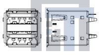 1775066-1 USB-коннекторы USB Type A Recept Female Through Hole