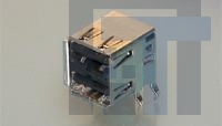 292323-3 USB-коннекторы RECEPTACLE ASSYRIGHT ANGLE STACKED THRU