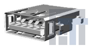 48394-0003 USB-коннекторы USB 3.0 F/A RVS RA REC CH=-0.36 15u'